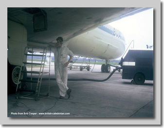 Bob under a VC10